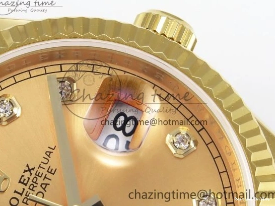 0103 StreetReady Day Date 36 YG TWSF Best Edition YG Diamonds Dial on YG Bracelet A 1616